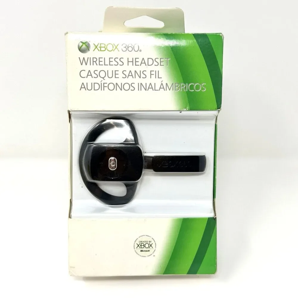 Microsoft P6F-00001 Xbox 360 Wireless Headset Black New Gaming Accessory